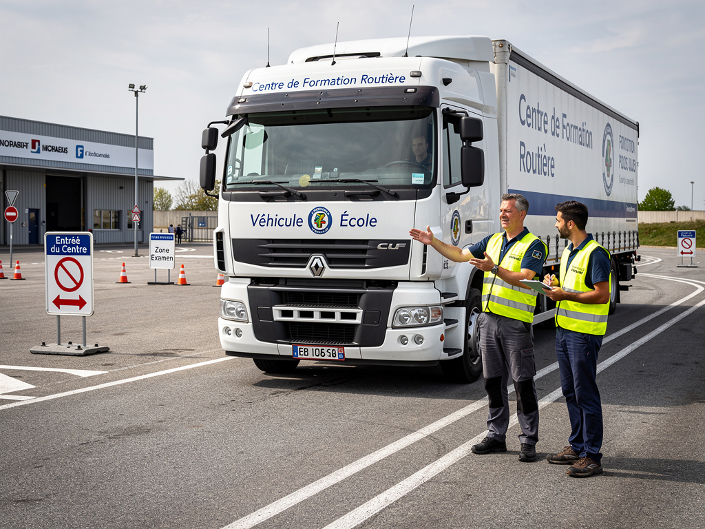 centre de formation routier, camion poids lourds formation 