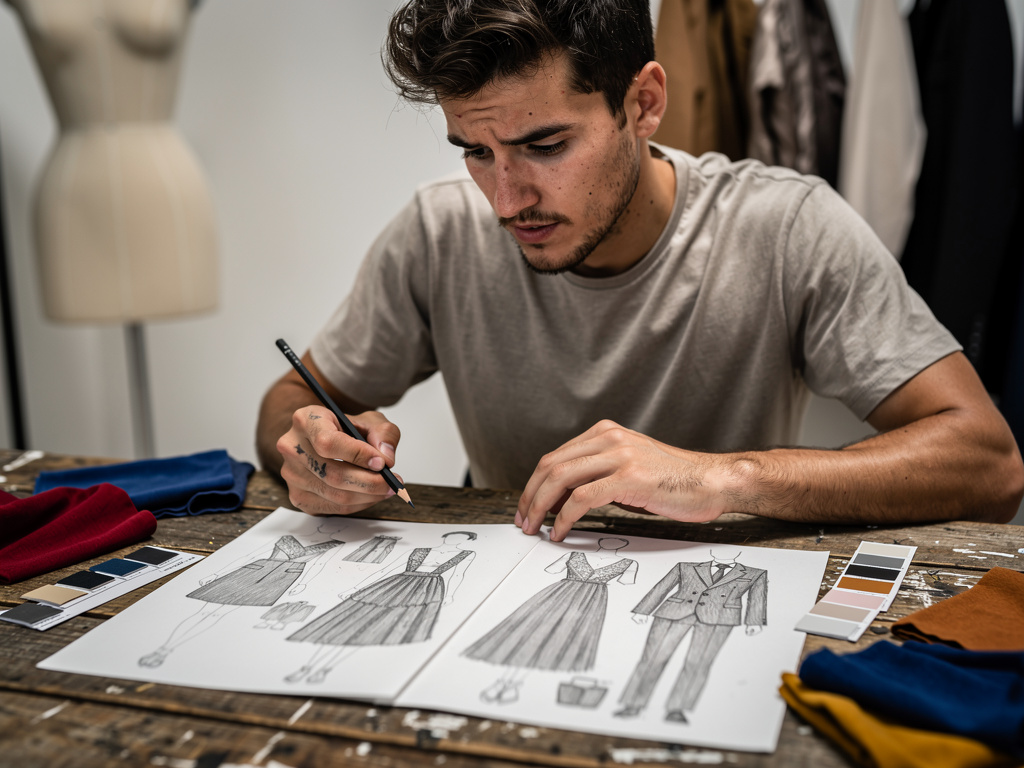 etudiant mode croquis 